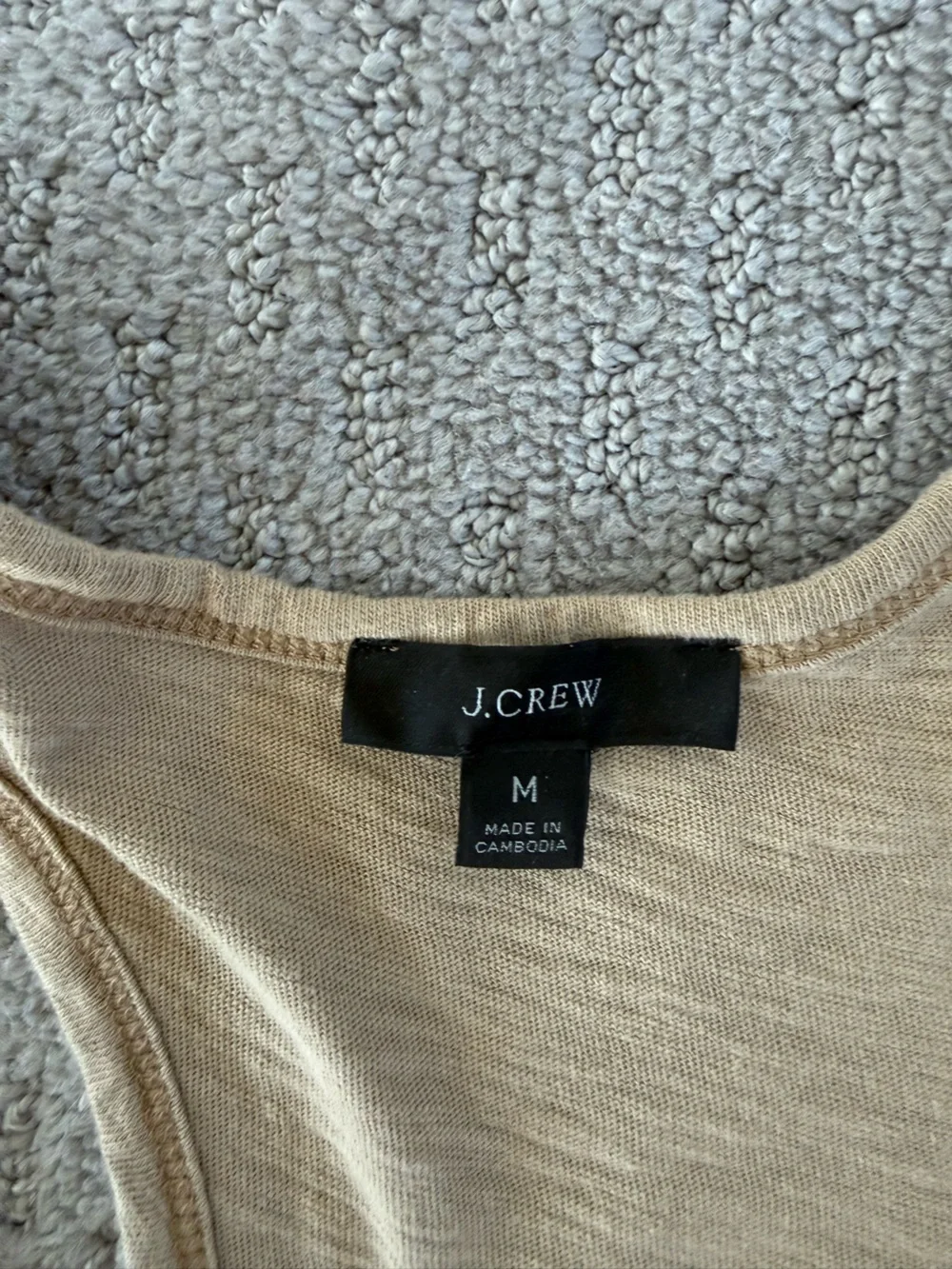 J.Crew Swingy Mini Tank Dress in Desert Sand